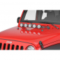 Preview: Rugged Ridge Light Bar Halterung incl. 5 runden 3,5" LED Scheinwerfern für die Motorhaube Wrangler 07-18