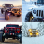 Preview: Knuckle Light Mounts Achsschenkel-Lichthalterungen Gatekeeper Jeep JL / Gladiator