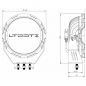 Preview: LED 9" Fernscheinwerfer DLSS 140° ECE Rot