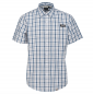 Preview: MAN COTTON CHECK SHIRT SHORT SLEEVES J5S Gr. L Aqua Blue