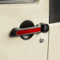 Preview: Rugged Ridge Door Handle Inserts/ Türgriff Inlay Jeep Wrangler JK, zwei Türer BJ 07-18 rot