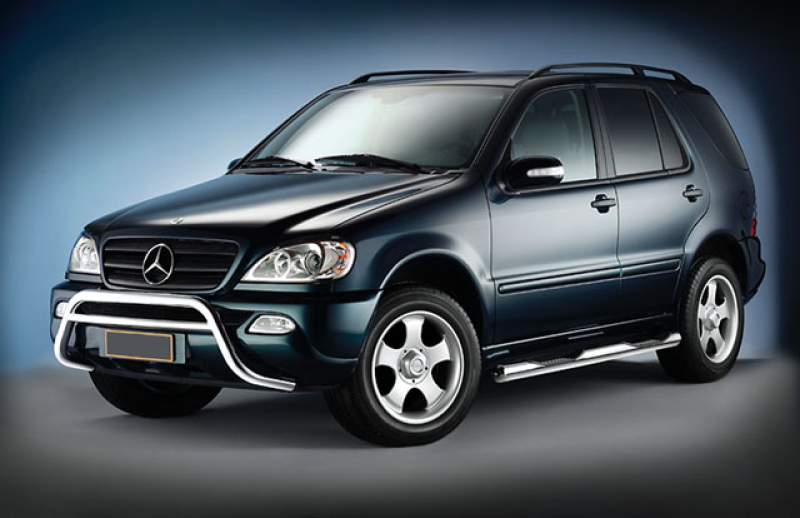 Schwellerrohre 80mm mit Trittfläche Edelstahl M-Klasse ab 98