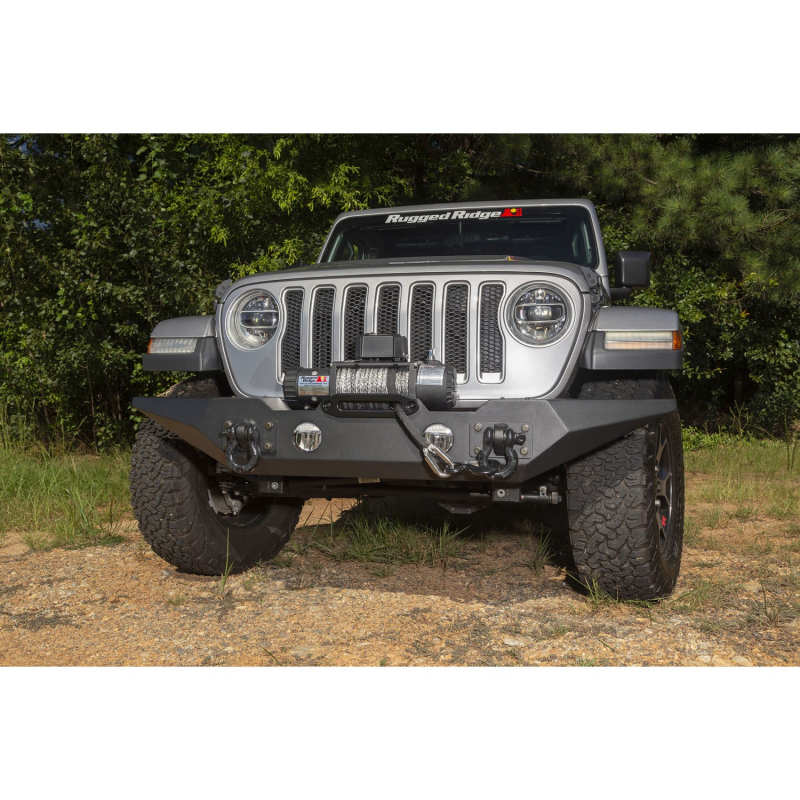 Rugged Ridge Spartan Front Bumper ohne Bügel mit Standard Ecken Jeep JL 18-