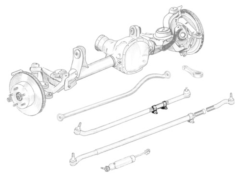 Einstellmuffe an Schubstange  Wrangler JK: 07 - 18