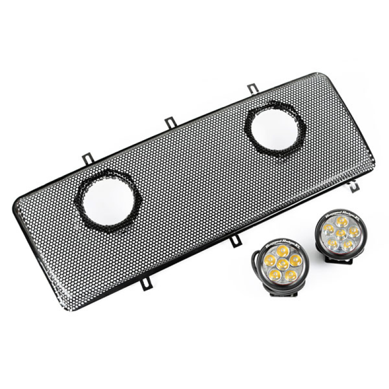 Rugged Ridge Spartan Kuehlergrilleinsatz mit zwei LED Jeep JK 07-18