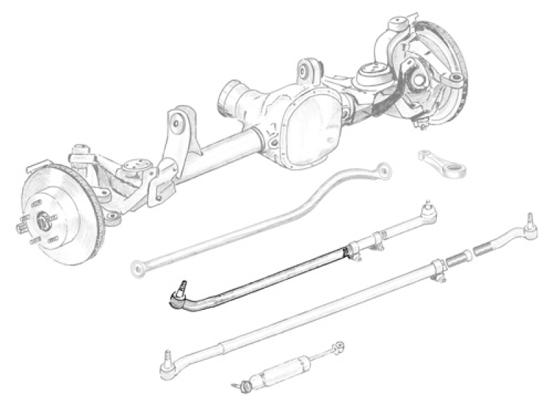 Schubstange  rechts Wrangler JK: 07 - 18