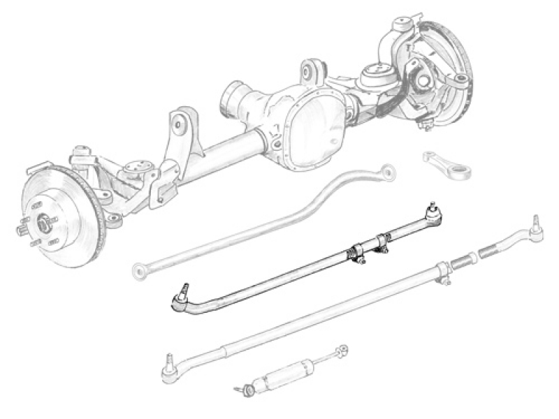 Schubstange  komplett Wrangler JK: 07 - 18