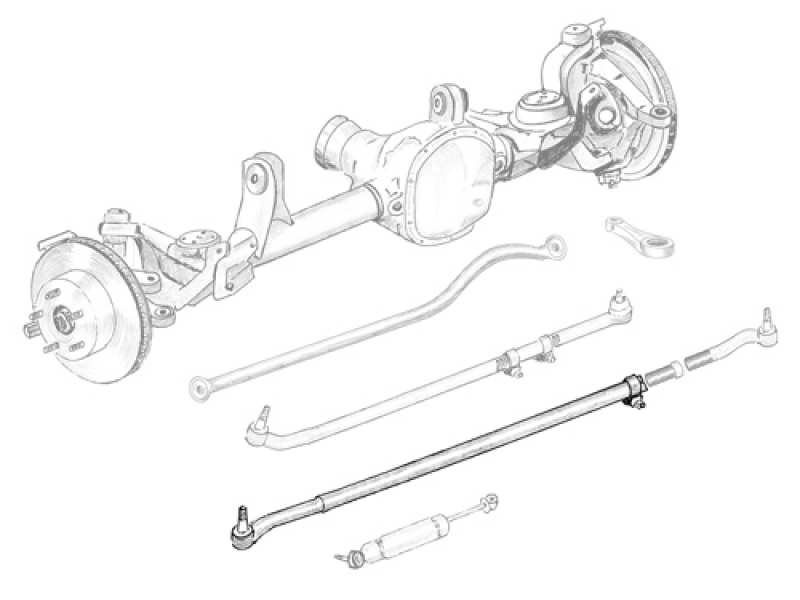 Spurstange  komplett  Wrangler JK: 07 - 18