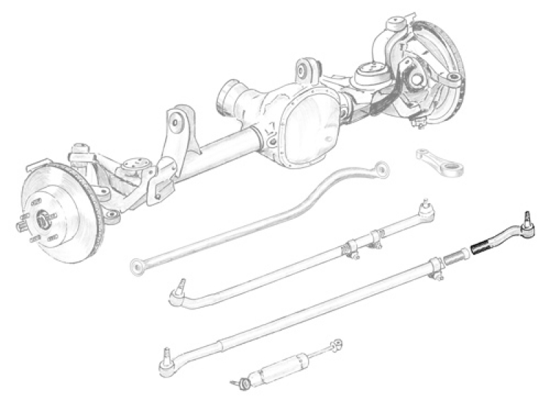 Spurstange  komplett  Wrangler JK: 07 - 18