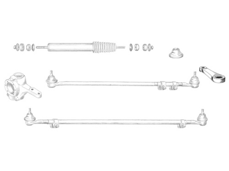 Lenkhebel  ohne Servolenkung Jeep CJ5: 76 - 86 | Jeep CJ7: 76 - 86