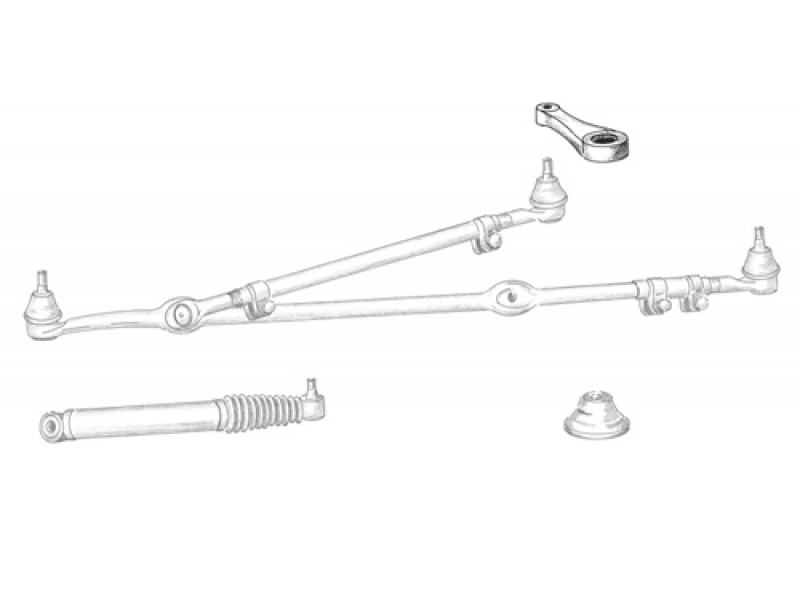 Lenkhebel/Pitmanarm mit Servolenkung YJ Bj 87-96