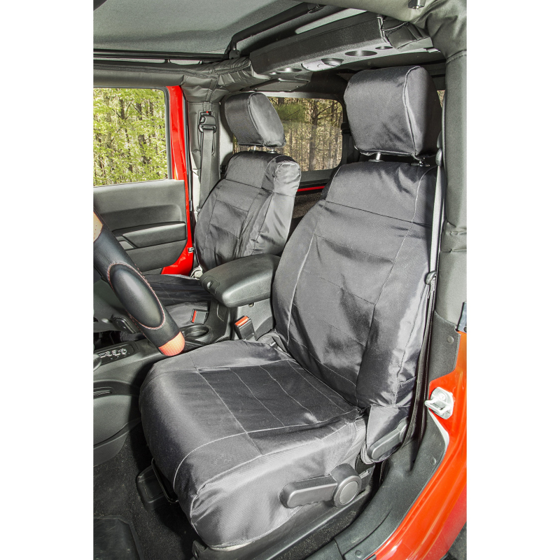 Rugged Ridge Ballistic Seat Covers/ ballistische Sitzbezüge Komplettpaket zwei Türer vorne + hinten Jeep Wrangler BJ 07-10