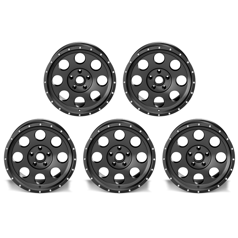 5x Atlanta Alloys Alufelge 1426 schwarz 8,5x18 ET +32 Jeep Wrangler JL / JLU