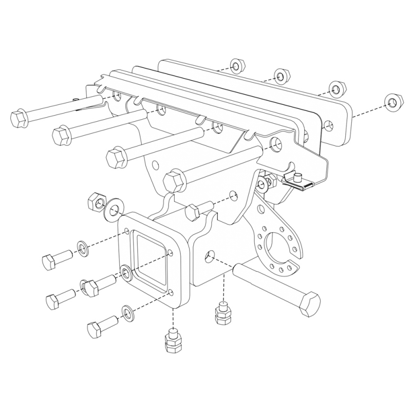 Anhängerkupplung  höhenverstellbar -90mm