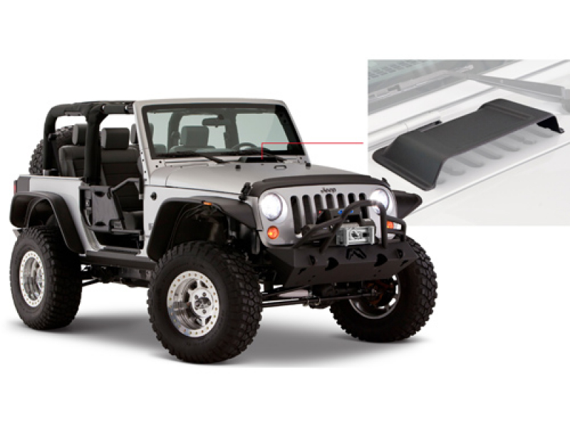 Bushwacker Airscoop Kunststoff - Wrangler JK 07 - 18