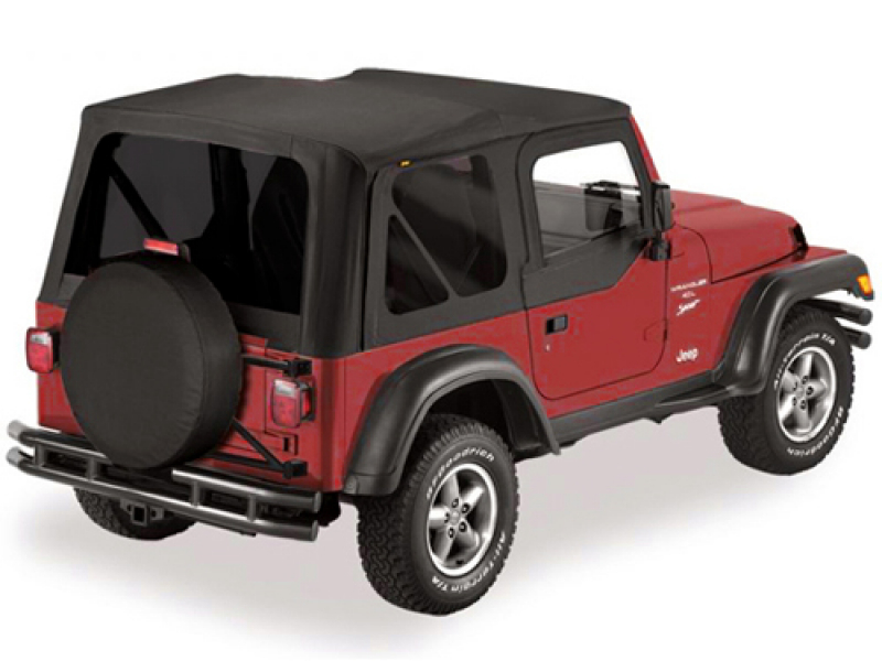 Ersatz Softtop  für Stahlhalbtüren  Black Diamond - Wrangler TJ 96-06