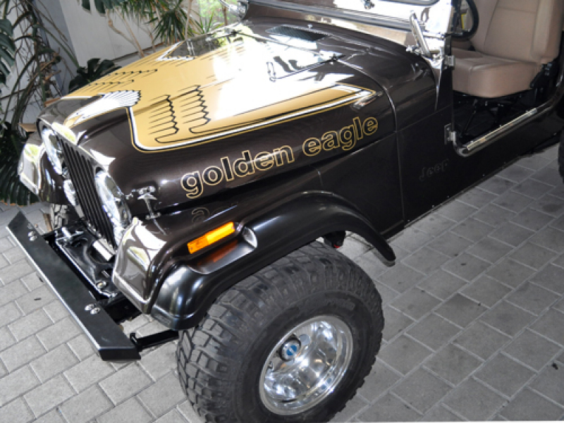 Dekorset  Golden Eagle AMC Jeep gold weiss CJ: 77 - 80