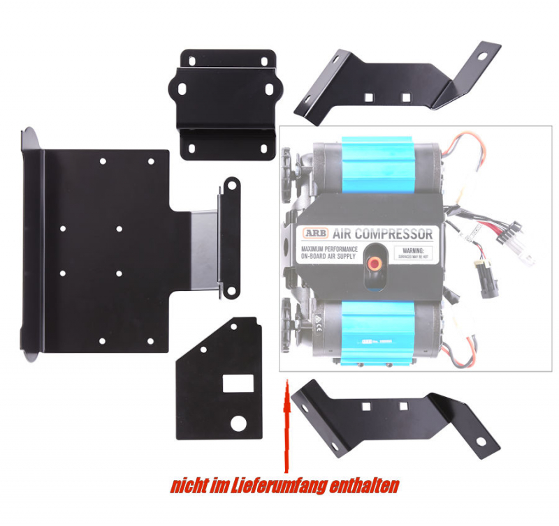 ARB KOMPRESSOR MONTAGEKIT JEEP GLADIATOR JT & WRANGLER JL, FÜR ARB KOMPRESSOREN