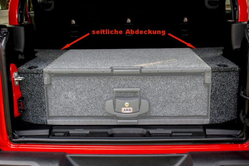 ABDECKUNG OUTBACK SCHUBLADE SEITLICH, FÜR JEEP WRANGLER JL, LANGER RADSTAND