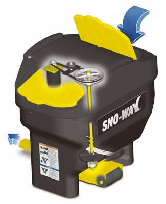 SNO WAY-STREUGERÄT 100 L 12V ELEKTRISCH, O. STEUERUNG