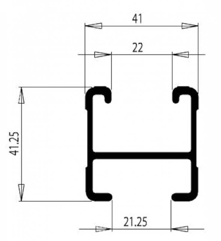 RHINO RACK QUERTRaeGER 1375MM, SILBER HEAVY DUTY