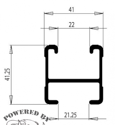 RHINO RACK QUERTRÄGER 1375MM, SCHWARZ HEAVY DUTY