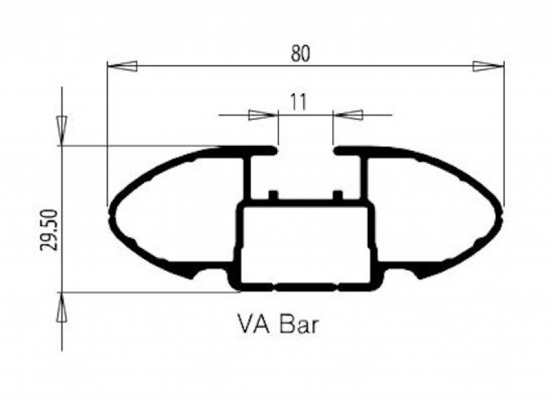 JEEP Commander Rhino Rack Vortex Querträger