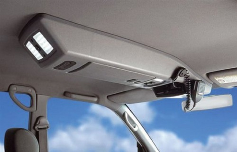Dachkonsole Toyota J 100, grau mit serienmäßiger Konsole, '08/02-