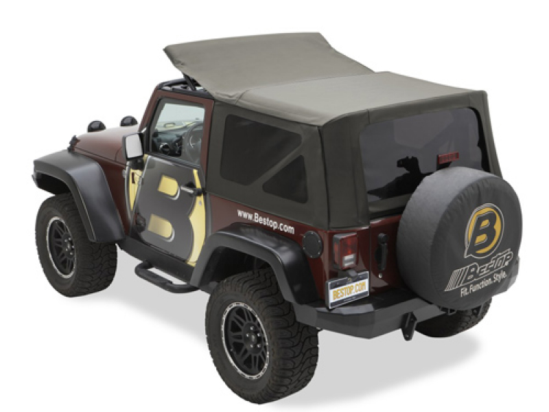 Sailcloth RAT mit getoente Scheiben Khaki Diamond 2-Tuerer Jeep JK 11-18