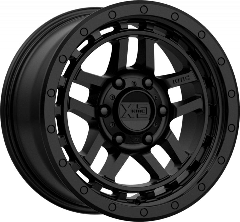 Alu Felge 8,5 x 17 ET +18 KMC KM540 RECON schwarz Jeep Wrangler JK / JL ab BJ 07- KM54078550718 SATIN BLACK mit TÜV