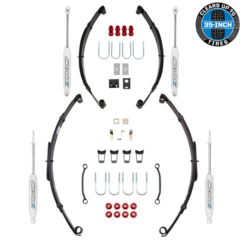 Pro Comp Komplettfahrwerk +4"=100mm YJ Bj: 87-95 mit ProComp Stoßdaempfern