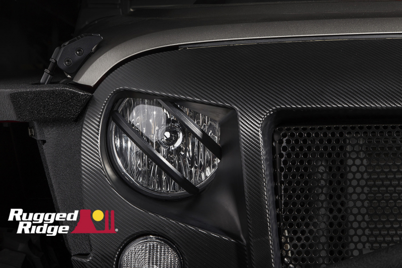 Rugged Ridge Elite Pivotal Headlight Euro Guard/ Schutzgitter Hauptscheinwerfer Jeep Wrangler JK 07-18