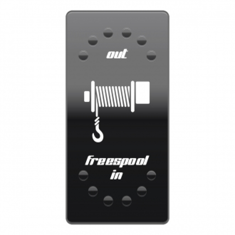 Wippenschalter Cover Winch Freespool horntools Offroad Switch Wipp Schalter Laserbeschriftet für Hintergrundbeleuchtung horntools Rocker Sw