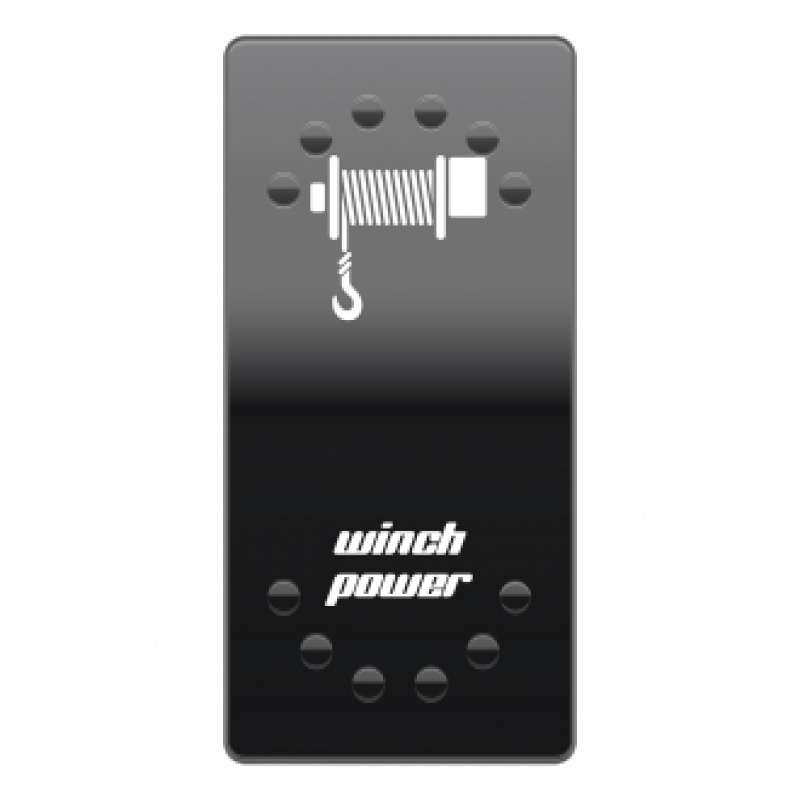 Wippenschalter Cover Winch Isolator horntools Offroad Switch Wipp Schalter Laserbeschriftet für Hintergrundbeleuchtung horntools Rocker Swi