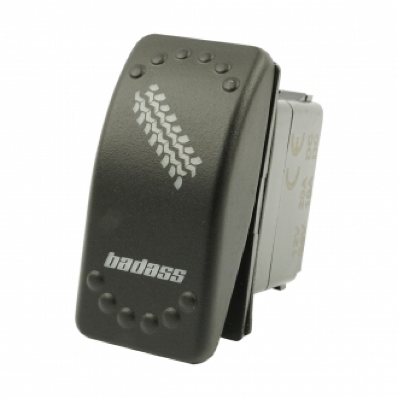 Wippenschalter BADASS horntools Offroad Switch Wipp Schalter mit LED Beleuchtung horntools Rocker Switch Wipp Schalter