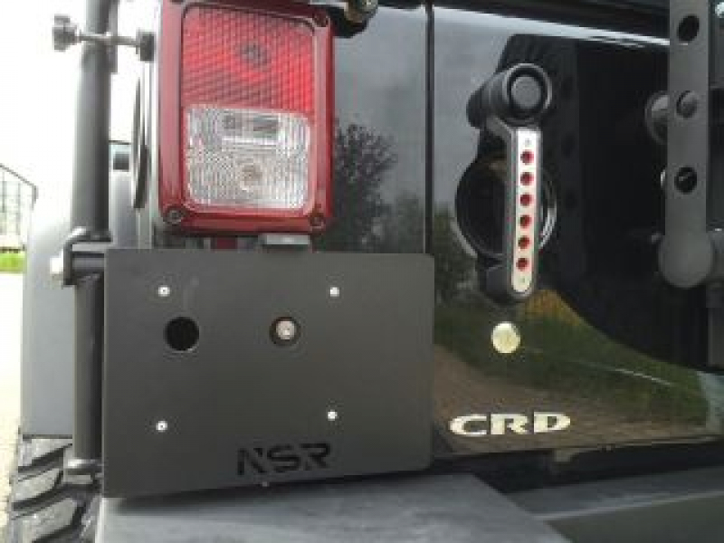 NSR Kennzeichenhalter passend Jeep® Wrangler JK ab BJ 2007