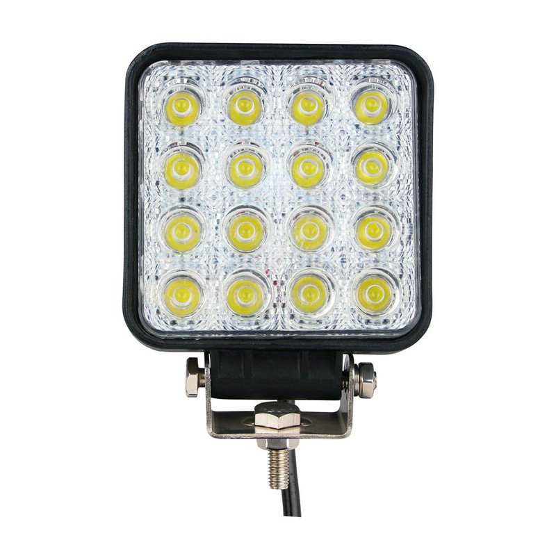 LIGHTPARTZ® LED Arbeitsscheinwerfer 48W 4" 4000lm Flood Light 60° 10-30V OFFROAD