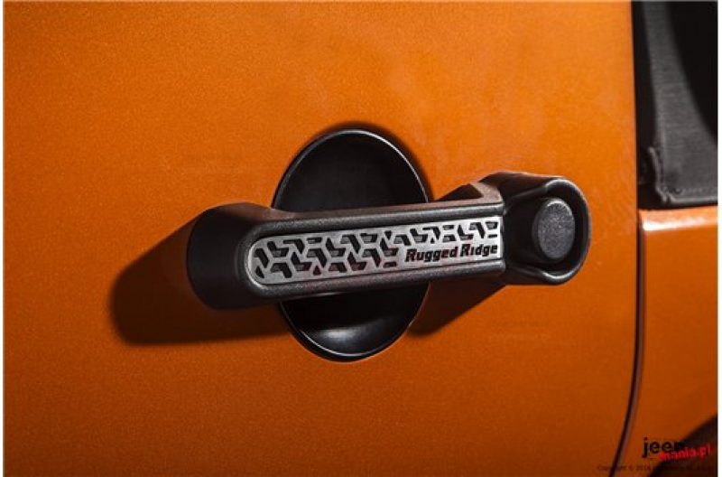 Rugged Ridge Elite Door Handle Inserts/ Türgriff Inlay Jeep Wrangler JK zwei Türer BJ 07-18, Aluminium