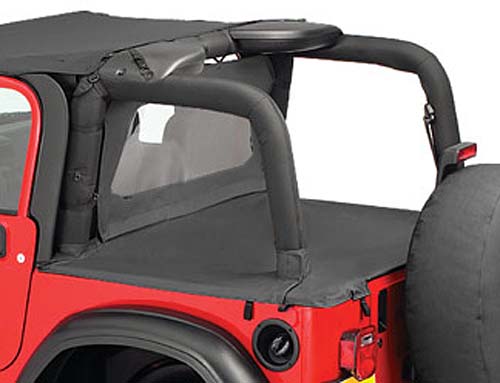 Jeep Fahrwerk - Jeep zubehör - Jeep JK - Duster Laderaumabdeckung ohne  Gestänge (Hardtopersatz) Black Dia