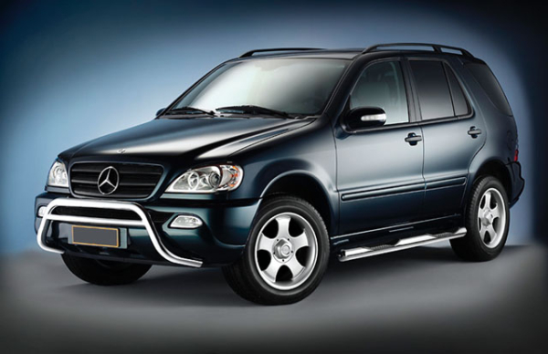 Schwellerrohre 80mm mit Trittfläche Edelstahl M-Klasse ab 98