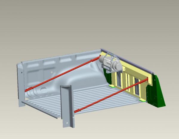 WINDENAUFNAHME FÜR LADEFLÄCHE VW AMAROK, SET