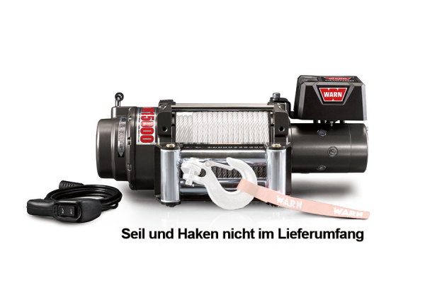 WARN -M 15000 CE, 24-Volt 6.800 kg Zugkraft, ohne Stahlseil,