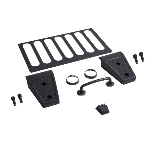 Rugged Ridge Motorhauben Kit schwarz Wrangler JK 07-12