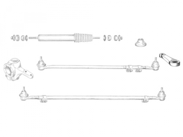 Lenkhebel  ohne Servolenkung Jeep CJ5: 76 - 86 | Jeep CJ7: 76 - 86