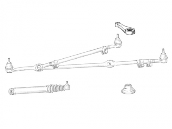 Lenkhebel/Pitmanarm mit Servolenkung YJ Bj 87-96