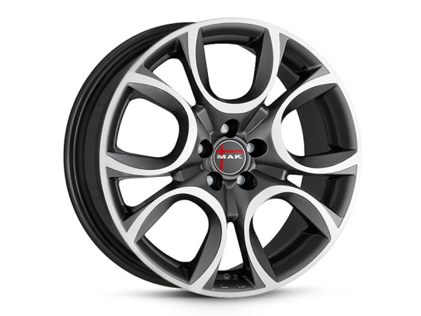 ALUFELGE MAK TORINO 7X16 5X110 ET+34, GUN-METAL - MIRROR FACE, JEEP RENEGADE