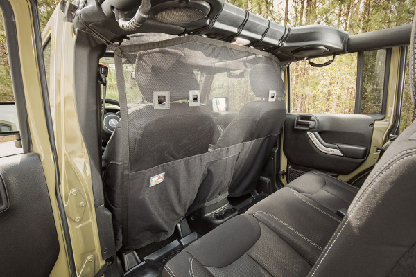 Rugged Ridge C2 Canine Curtain/ Laderaum- Sicherheitsnetz Jeep Wrangler JK 07-17