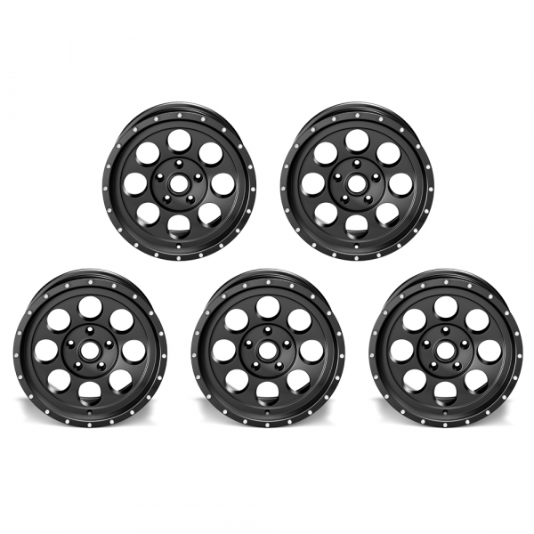 5x Atlanta Alloys Alufelge 1426 schwarz 8,5x17 ET +32 Jeep Wrangler JL/JLU