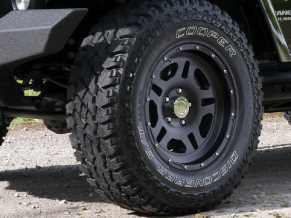 Alufelge Utah schwarz 8,5x17 ET +10 mit TÜV Gutachten - Wrangler JK 07 -