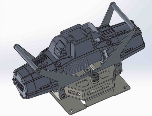 WINDENTRÄGER FÜR FRONTZUGMAUL MERCEDES G FÜR ZEON WINDE